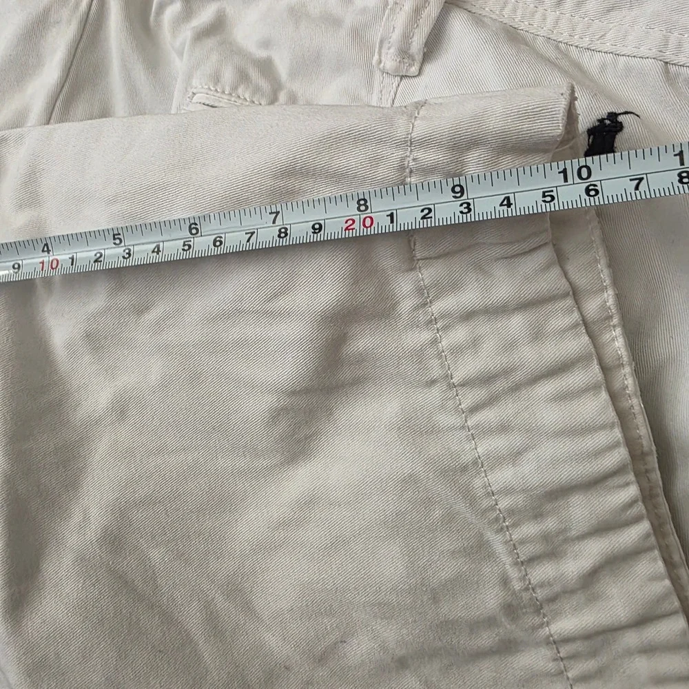 Polo Ralph Lauren Mens‎ White Relaxed Fit Chino Shorts Size 40 Cotton Twill